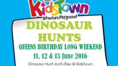 Dinosaur Hunt and NEW GIANT SLIDE Launch 