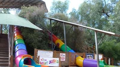 Brand new slip sliding fun at KidsTown. 