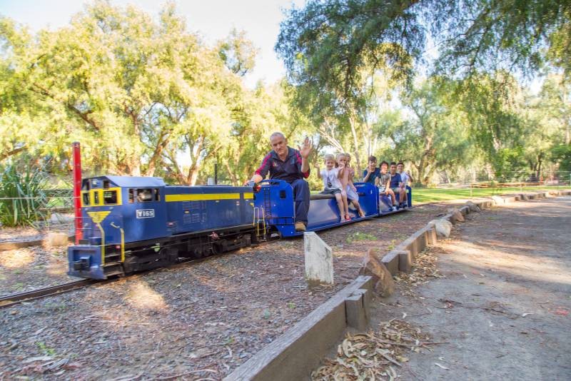 The KidsTown Miniature Train is currently closed due to flood damage. 